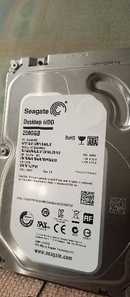 Seagate 2. TB hard disk 6