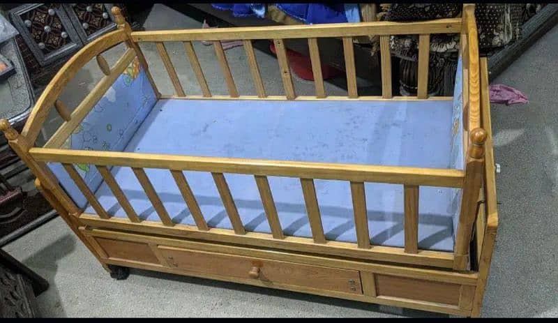 baby wooden cradle / wooden cot 1