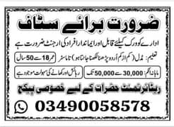 Person Required for office work in Islamabad