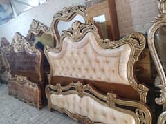 Taj bed set/king size/double bed/with side tables/dressing table