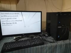 Acer Core i5-4th gen cpu with Moniter 24 inches slightly used