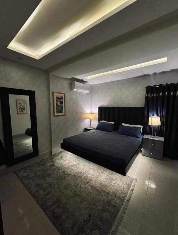1 Bedroom VIP Full furnish flat per day available in Bahria town Lahore 1