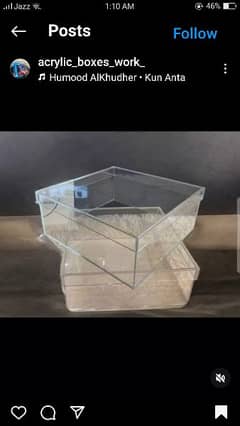 Acrylic boxes Costmize Sizes Available