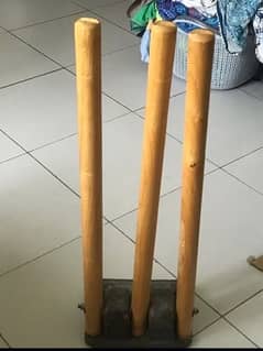 wooden cricket wickets