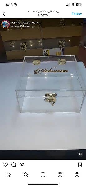 Acrylic boxes Costmize Sizes Available 1