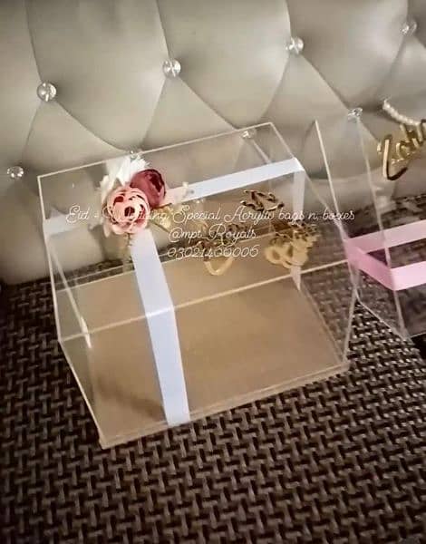 Acrylic boxes Costmize Sizes Available 4