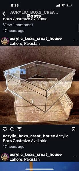 Acrylic boxes Costmize Sizes Available 8