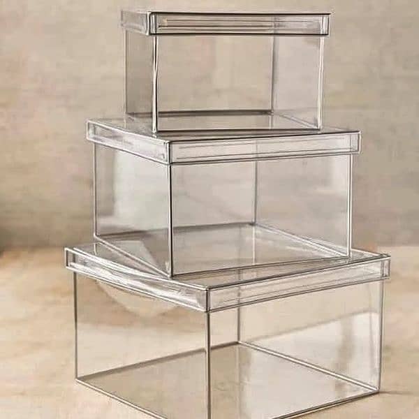 Acrylic boxes Costmize Sizes Available 10