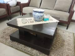 Center with two side tables. . excellent condition