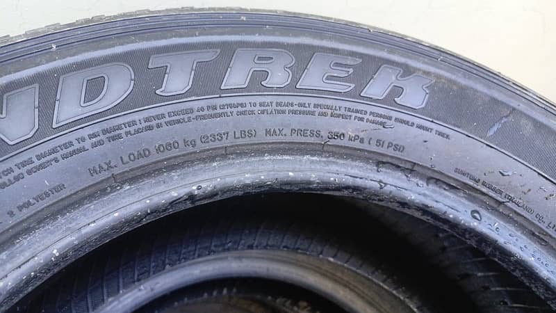 Tyres 265/60/18 5