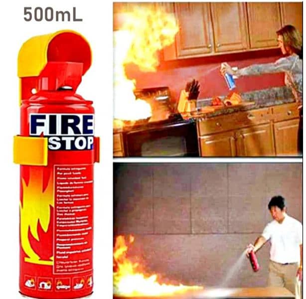 Auto Fire Extinguisher Ball wih 500ml Fire Stop  Foam Spray 2