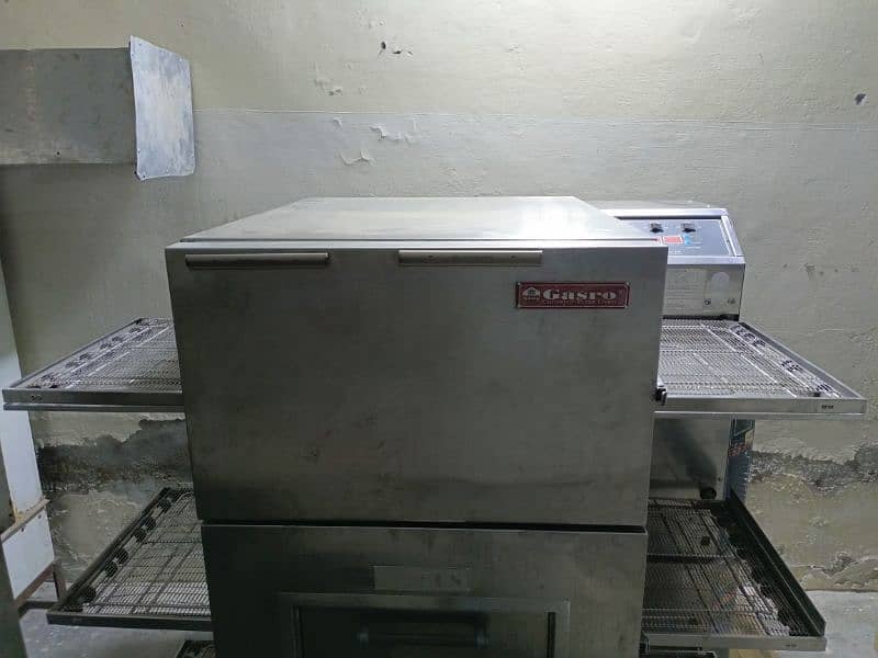 GYSRO conveyor belt pizza oven 18", baking oven, dough mixer available 4