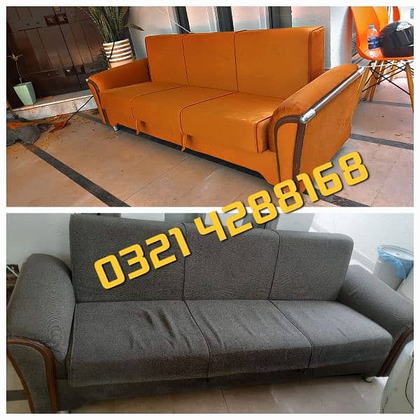 Sofa Poshish / Sofa Repair/ Fabric change / L Shape Sofa / Best Rates 1