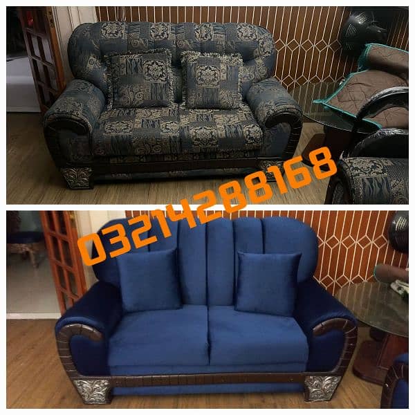 Sofa Poshish / Sofa Repair/ Fabric change / L Shape Sofa / Best Rates 4