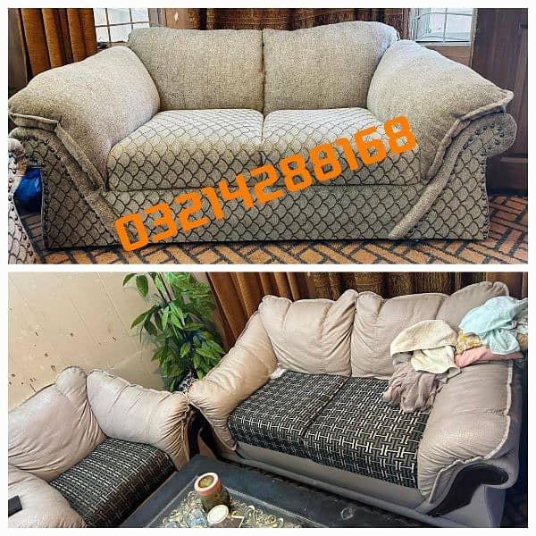 Sofa Poshish / Sofa Repair/ Fabric change / L Shape Sofa / Best Rates 6