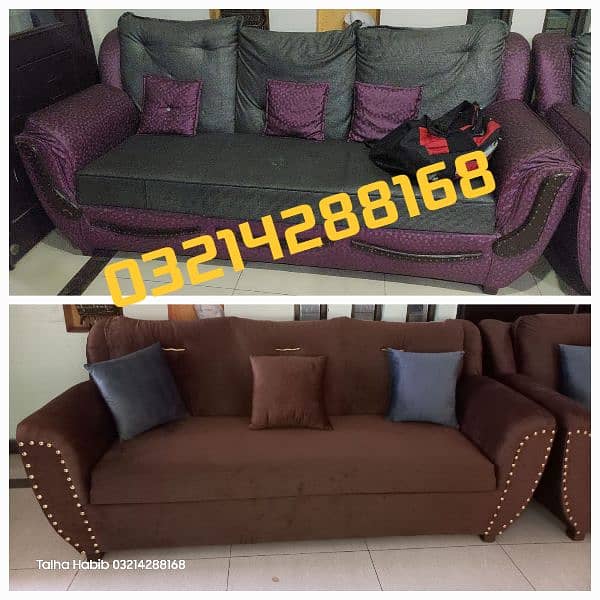 Sofa Poshish / Sofa Repair/ Fabric change / L Shape Sofa / Best Rates 7