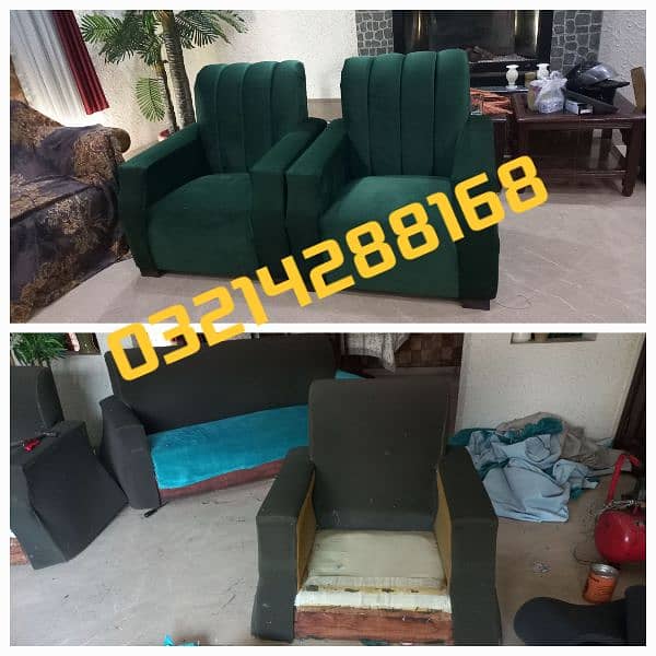 Sofa Poshish / Sofa Repair/ Fabric change / L Shape Sofa / Best Rates 11