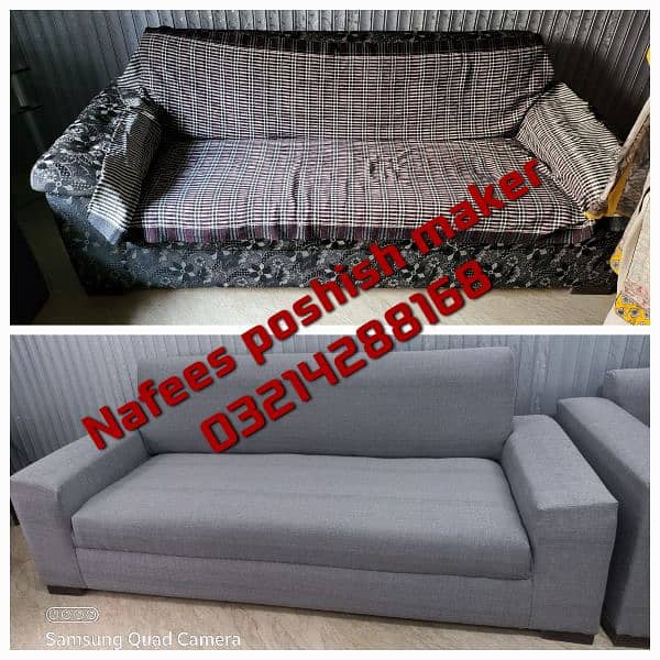 Sofa Poshish / Sofa Repair/ Fabric change / L Shape Sofa / Best Rates 14