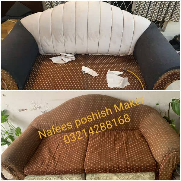 Sofa Poshish / Sofa Repair/ Fabric change / L Shape Sofa / Best Rates 17