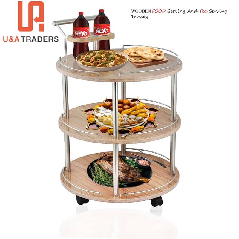 tea trolley/ wooden tea trolley/stylish tea trolley 0