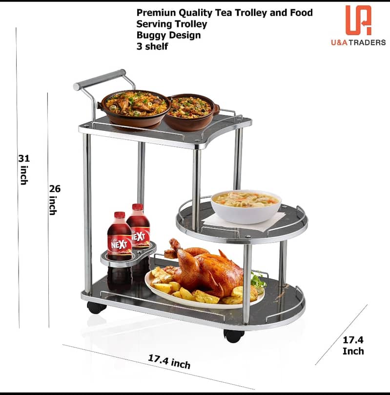 tea trolley/ wooden tea trolley/stylish tea trolley 8