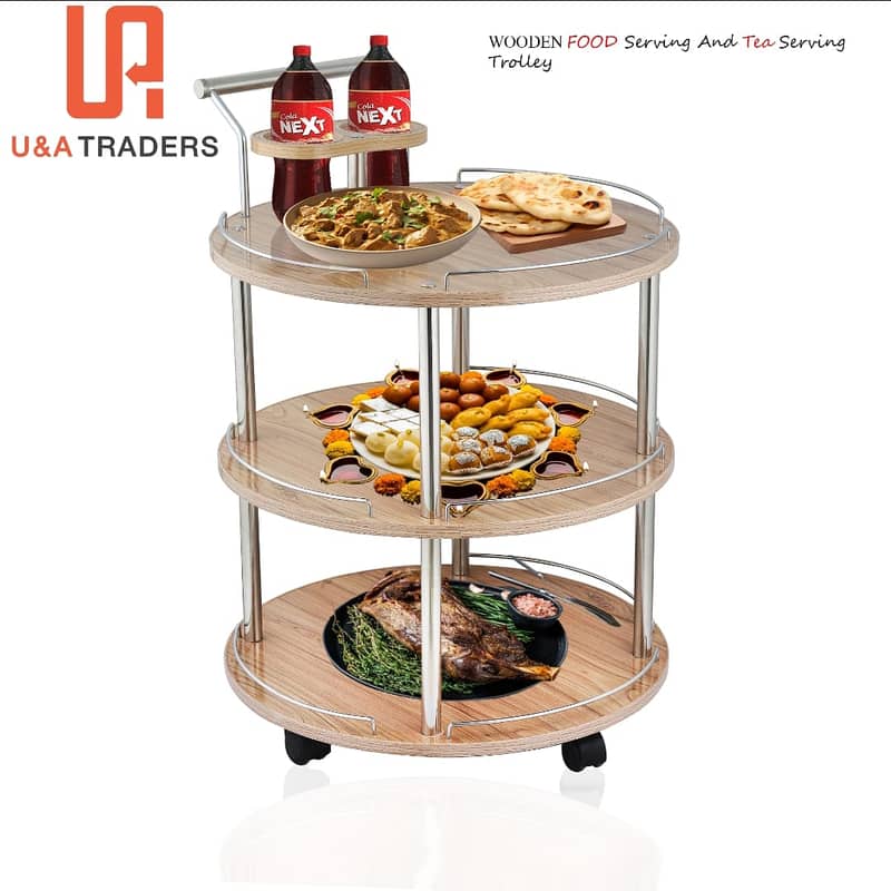 tea trolley/ wooden tea trolley/stylish tea trolley 9