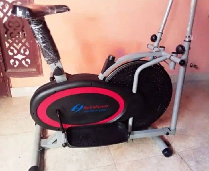 cross trainer upright magnetic airbike elliptical exercise cycle 2