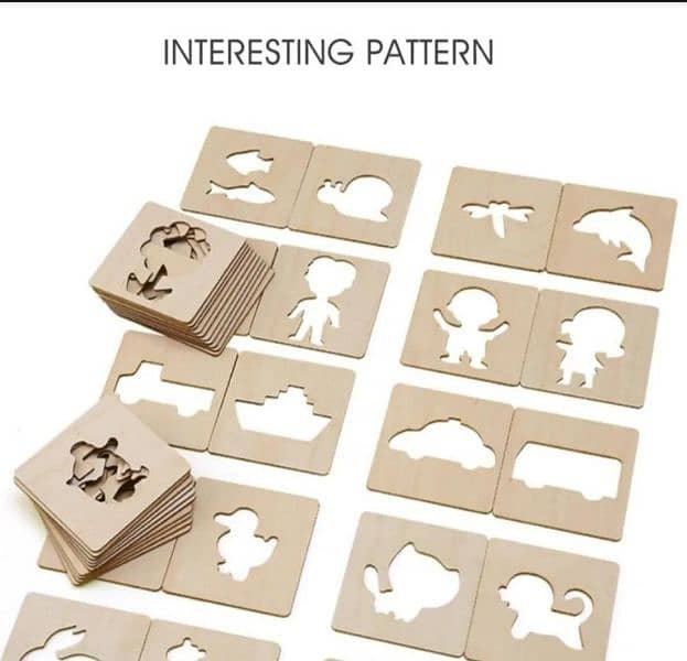 64 pcs wooden drawing boards 2