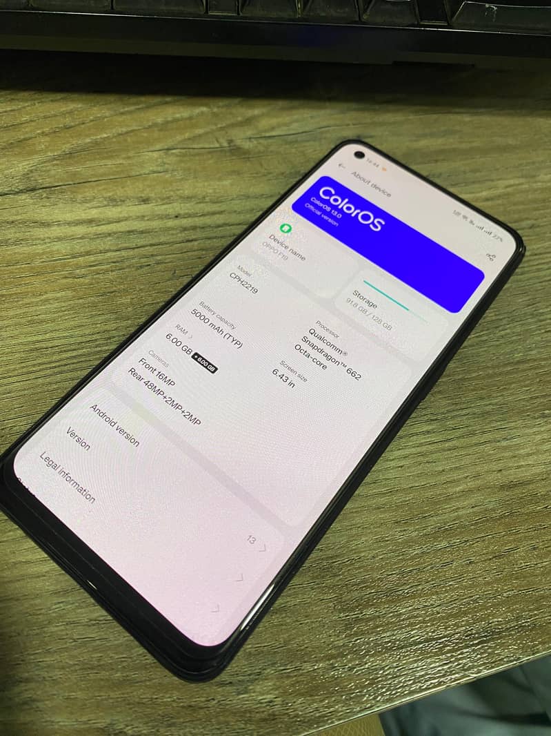 OPPO F19 6+6/128 gb exchange 1