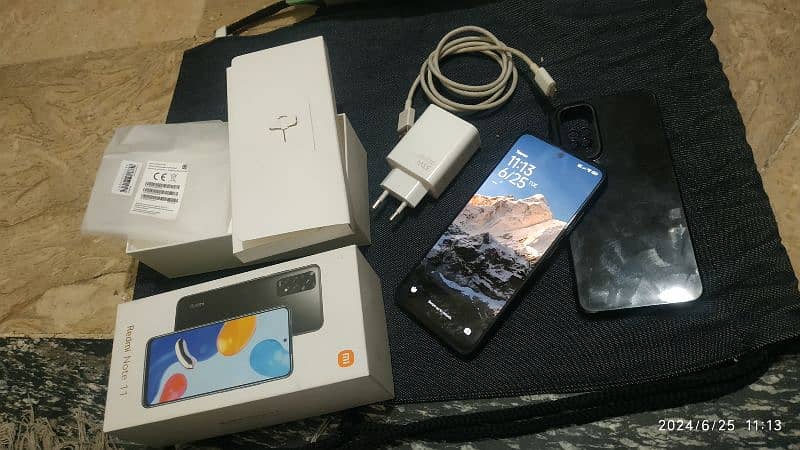 Xiaomi Redmi note 11 4+2/128 lush condition 10/10 with box and charger 1