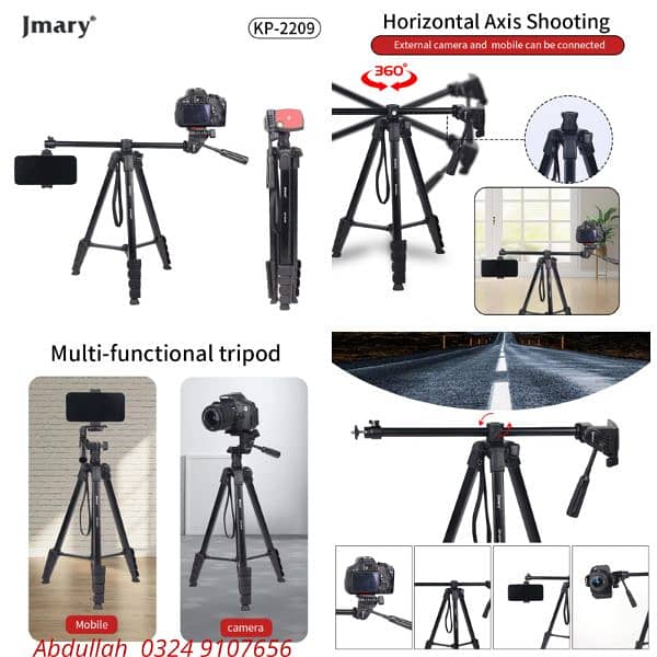 Jmary tripod for iPhone mobile Android overhead Tripod 03249107656 0