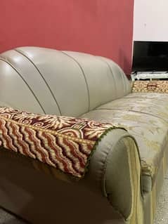 6 Seater sofa set | Leather sofa with premium fabric and design