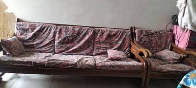 Wooden Sofa Set 5 Seater