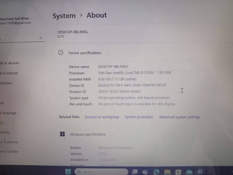 Lenovo v14 G3 i5 12th generation 2