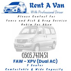Rent a Van (With Professional Driver)
