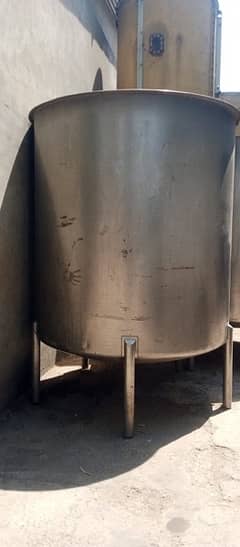 juice mixing & storege tanks