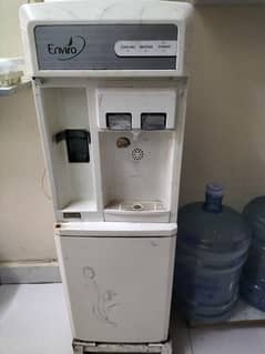 Enviro water dispenser with refrigerator