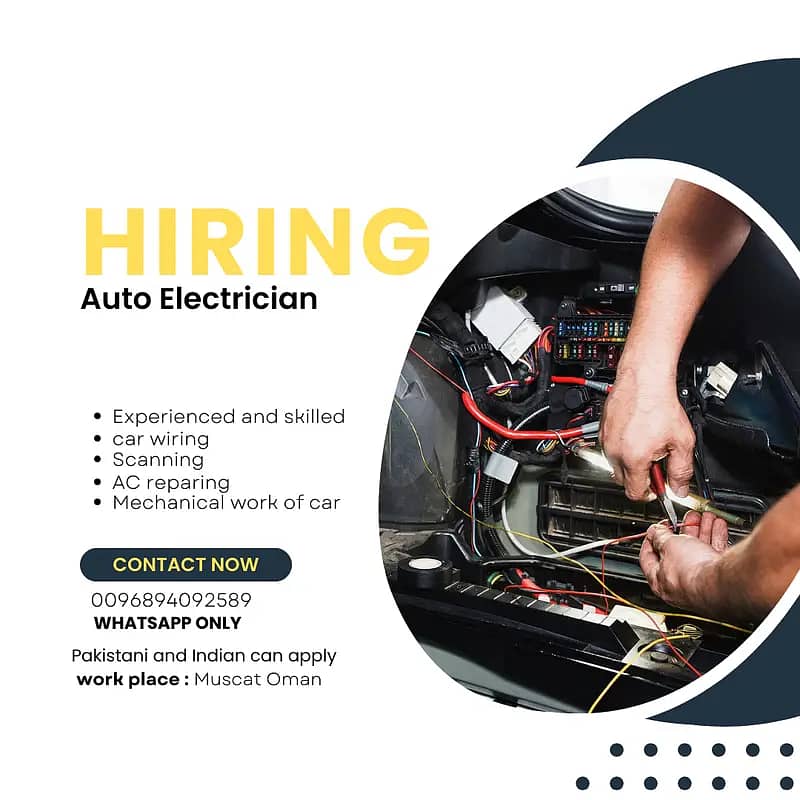 Auto Electrician Needed 0