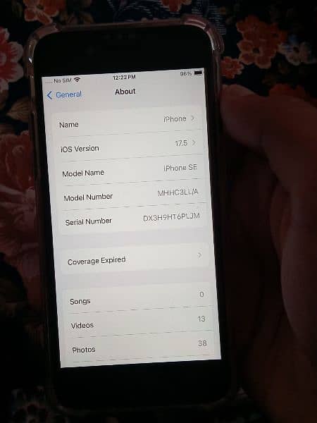 I phone SE-2020 Non-Pta 64GB with 96 battery health 3