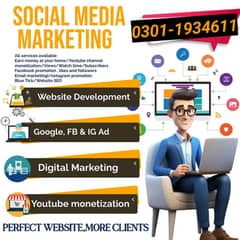 Web Development, Web Design ,Digital Marketing ,youtube monetization