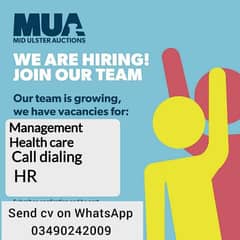 need staff for office work