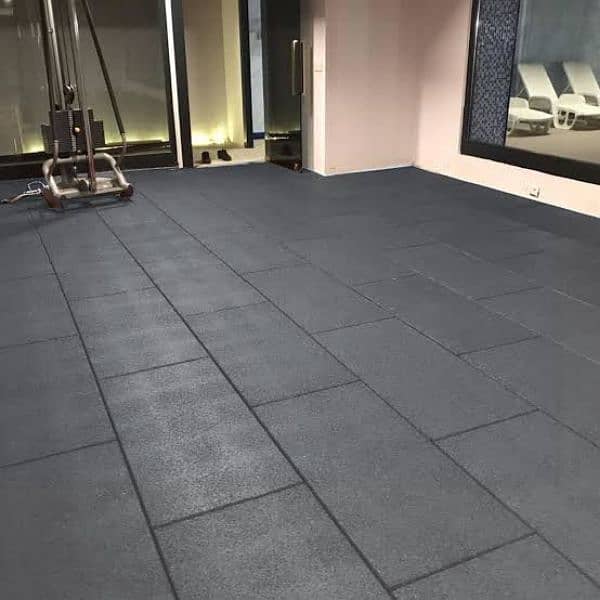 Gym Rubrr Tiles / Youga Mat / Gym Mat / Wooden Flooring / Vinyl Floori 2