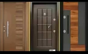 wooden Door, wardrobe