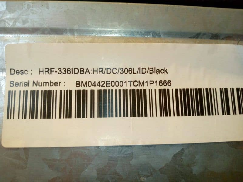 Haier Red Glass Door Inverter Model Number: HRF336IDBA 5