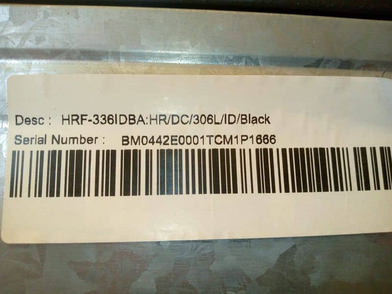 Haier Red Glass Door Inverter Model Number: HRF336IDBA 10