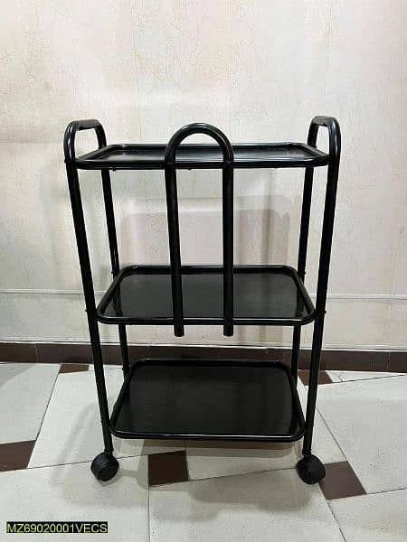 moving Trolley  3 Tray with wheels and coffe tables 0