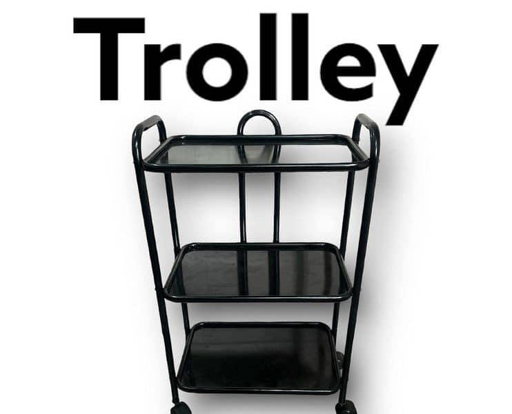 moving Trolley  3 Tray with wheels and coffe tables 1