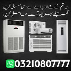 Ac Sale / Ac Purchase / Split Ac / Window Ac / Inverter AC 0321080777