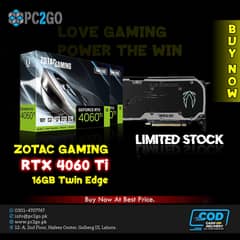 zotac gaming 4060ti 16gb