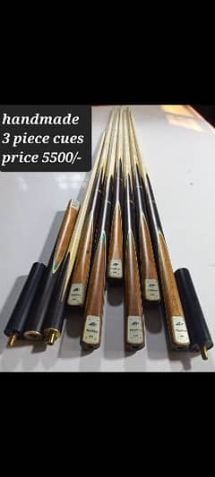 Snooker cue special handmade 3 piece (RILEY) for sale on wholesale Rs.